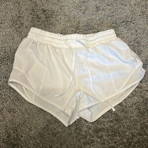 White athletic shorts from Forever 21